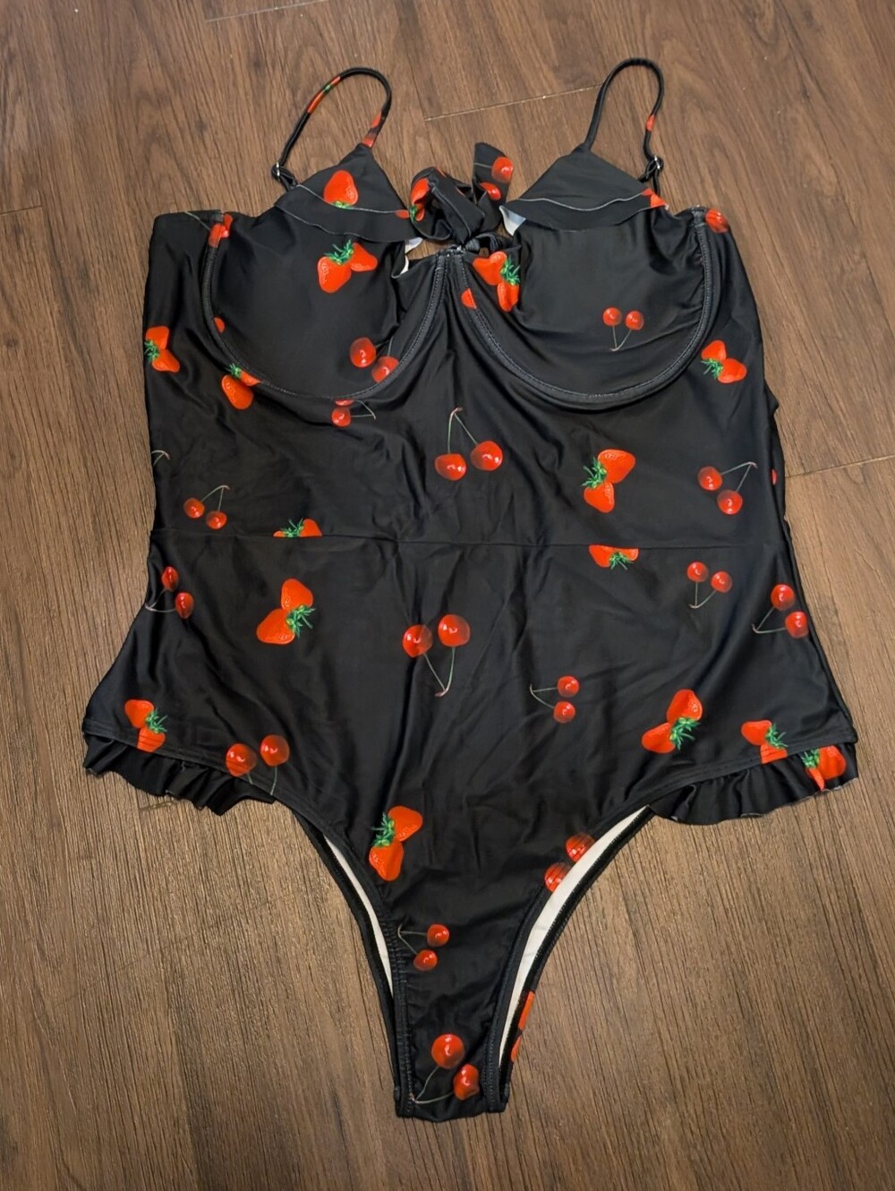 Strawberry & Cherry Plus Pinup Style Swimsuit